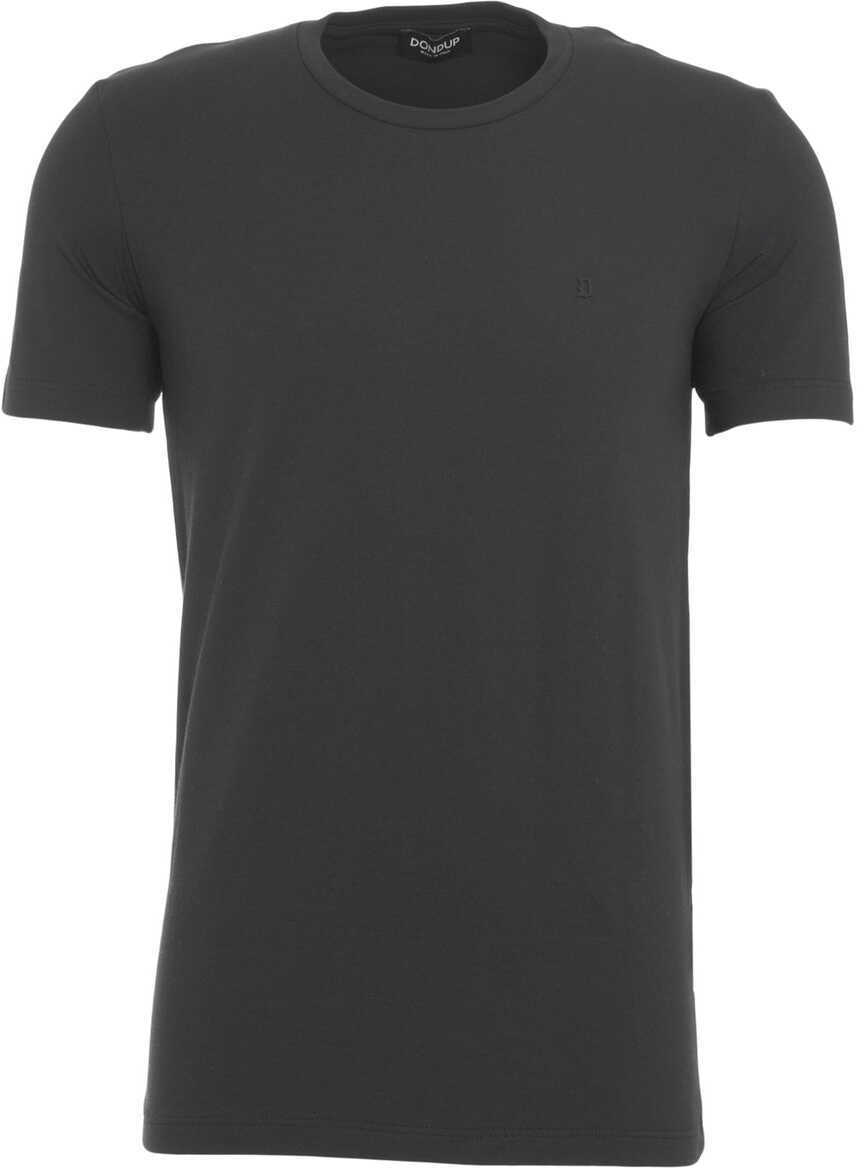 Tricouri Dondup T-shirt with logo embroidery Black Barbati (BM 19029871) 2