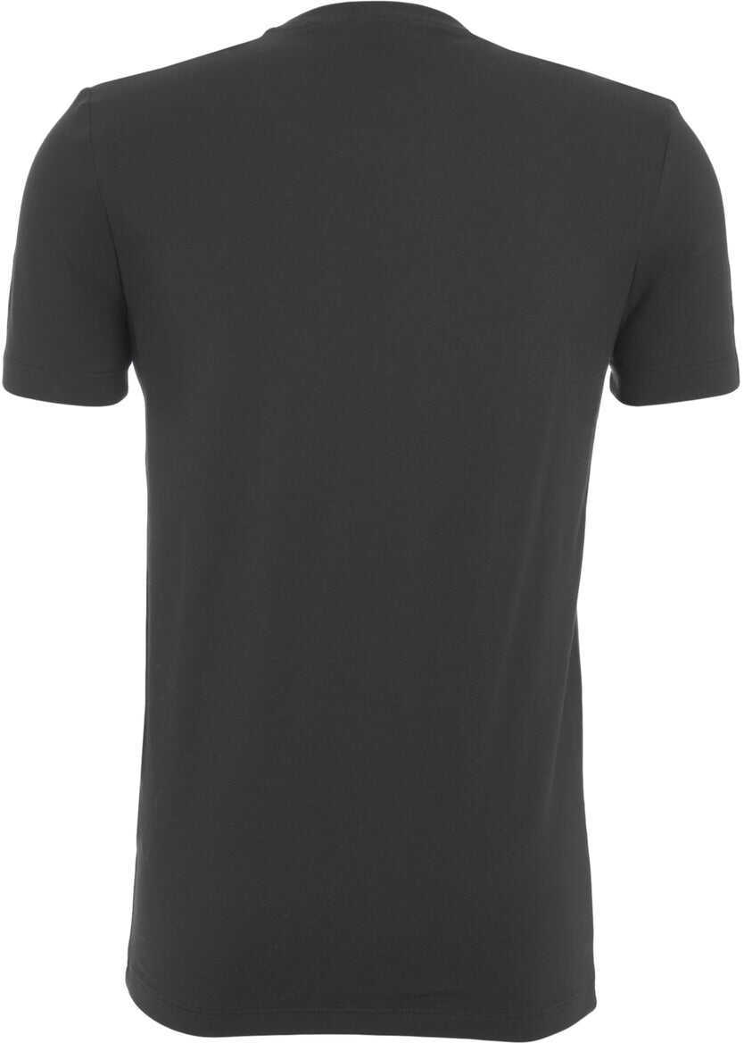 Tricouri Dondup T-shirt with logo embroidery Black Barbati (BM 19029871) 3