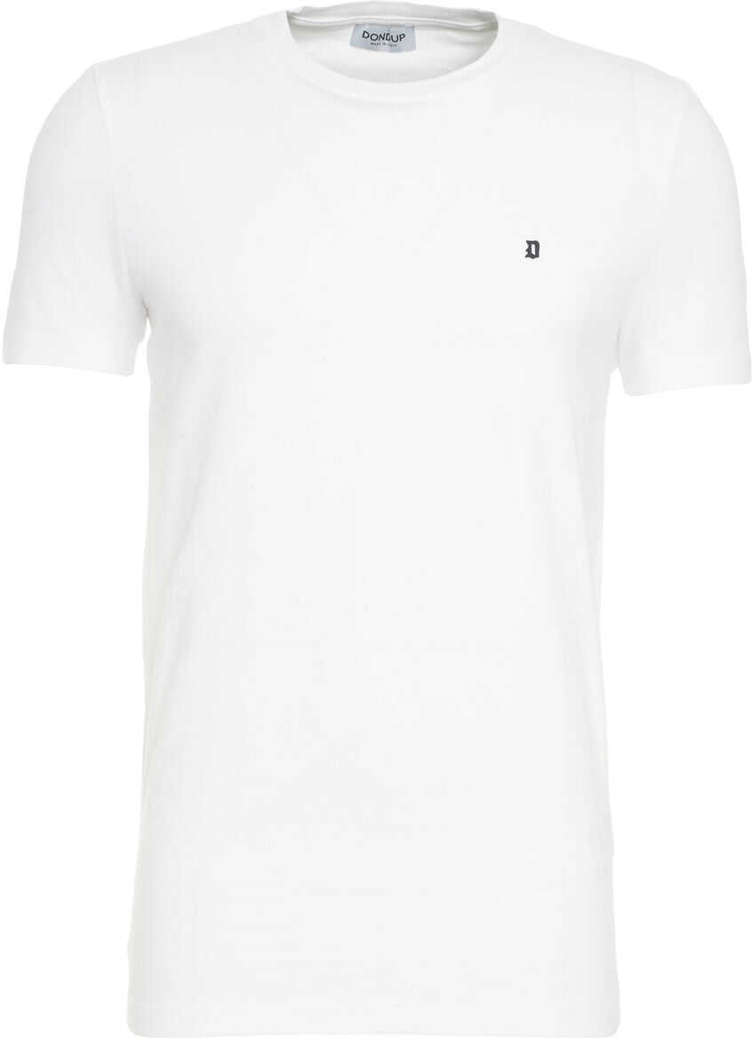 Tricouri Dondup T-shirt with logo embroidery White Barbati (BM 19029871) 2