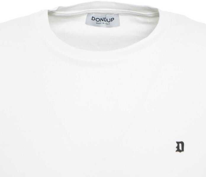 Tricouri Dondup T-shirt with logo embroidery White Barbati (BM 19029871) 5
