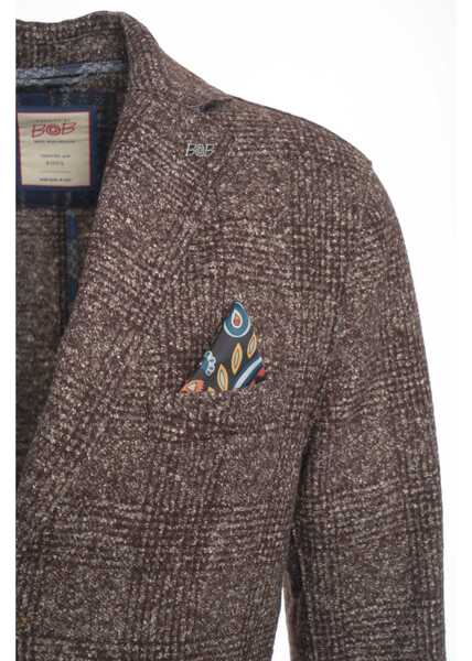 Sacouri BOB Blazer with single-button closure Brown Barbati (BM 19029892) 4