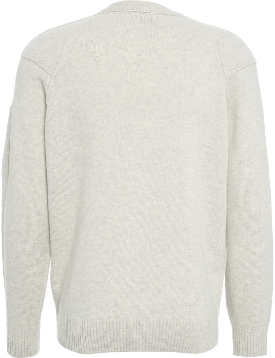 Pulovere C.P. Company Sweater with logo detail Grey Barbati (BM 19029895) 3