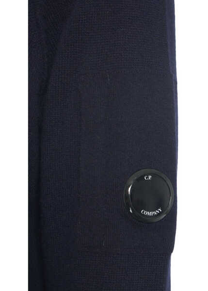 Pulovere C.P. Company Sweater with logo detail Blue Barbati (BM 19029895) 5