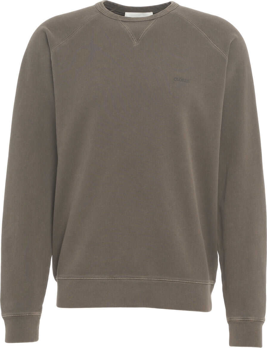 Pulovere casual CLOSED Sweatshirt with logo lettering Brown Barbati (BM 19029898) 6