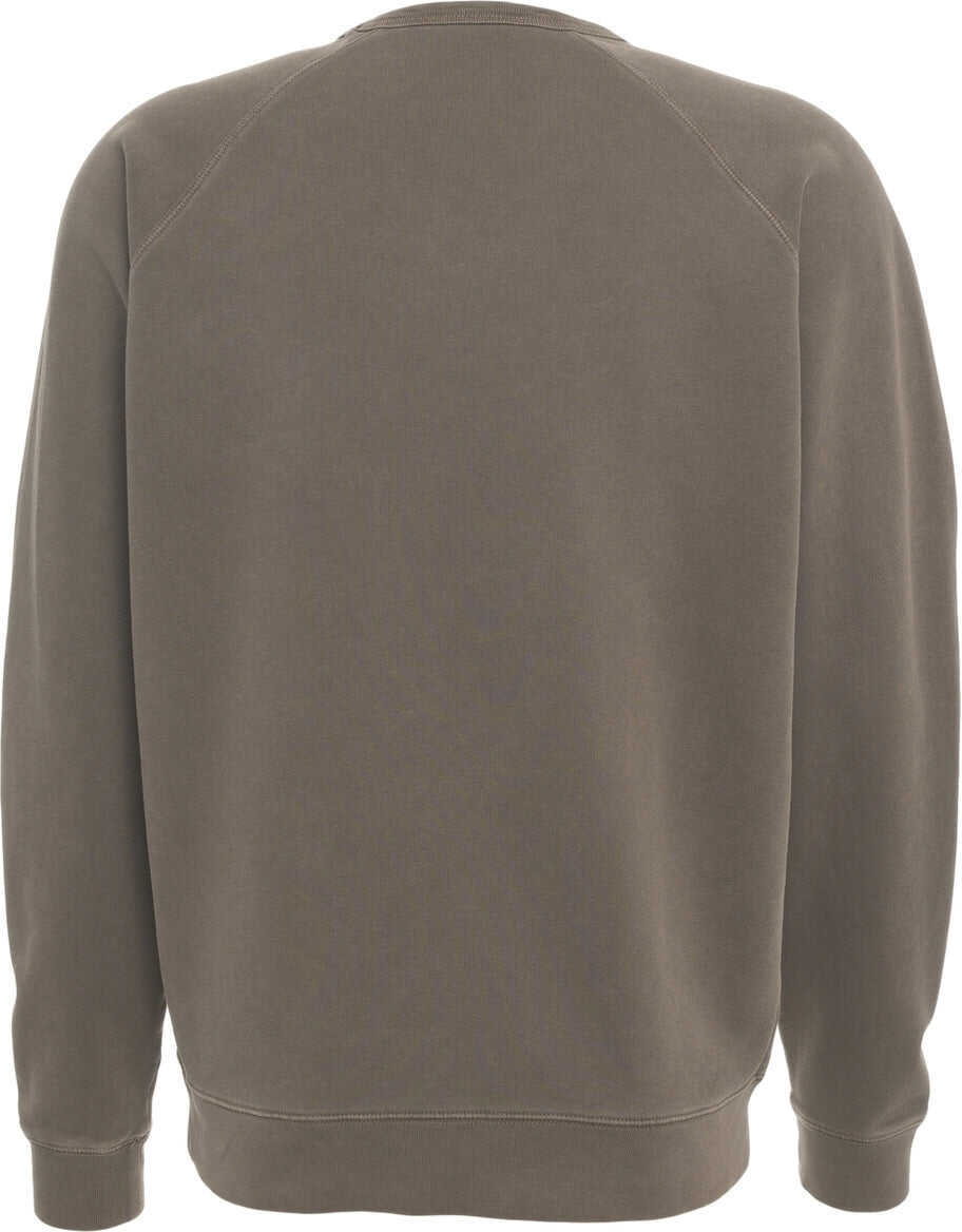 Pulovere casual CLOSED Sweatshirt with logo lettering Brown Barbati (BM 19029898) 7