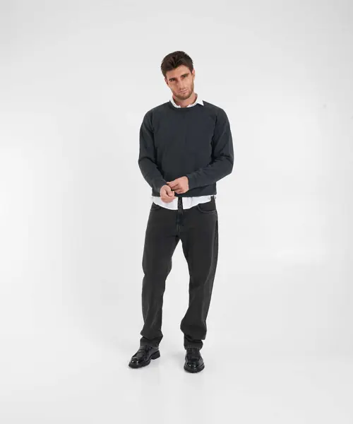 Pulovere casual CLOSED Sweatshirt with logo lettering Black Barbati (BM 19029898) 3