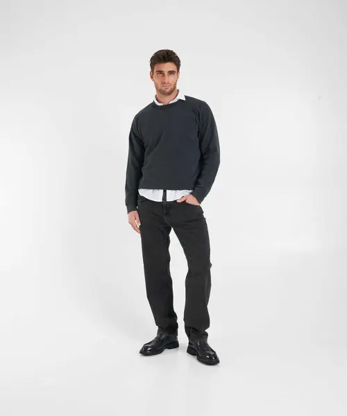 Pulovere casual CLOSED Sweatshirt with logo lettering Black Barbati (BM 19029898) 4