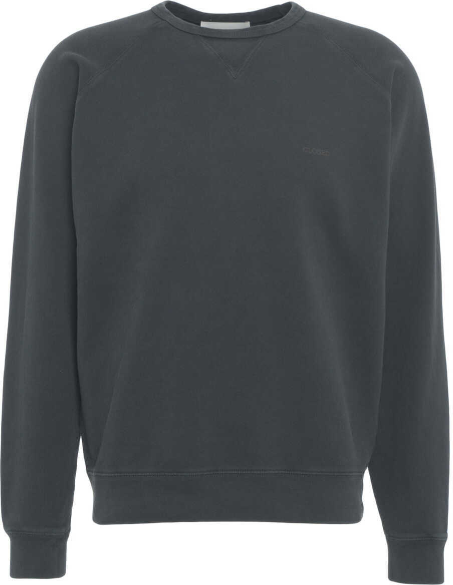 Pulovere casual CLOSED Sweatshirt with logo lettering Black Barbati (BM 19029898) 8