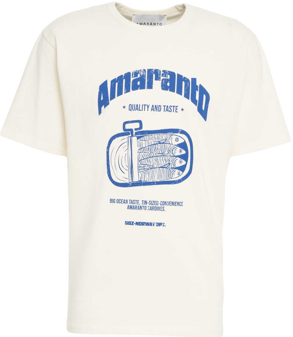Tricouri AMARANTO T-shirt with print White Barbati (BM 19029904) 2