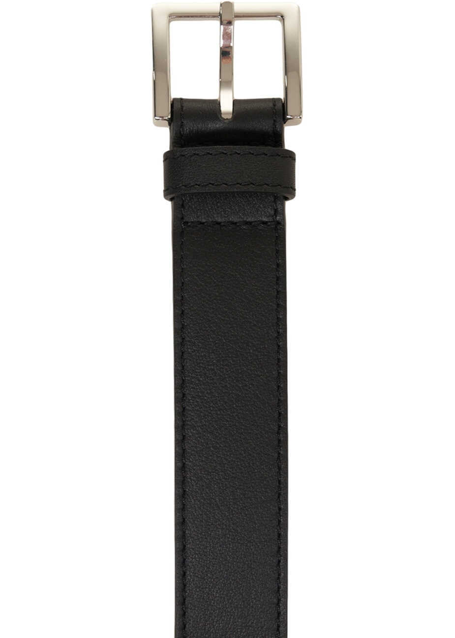 Curele Orciani Leather belt Black Barbati (BM 19029916) 4
