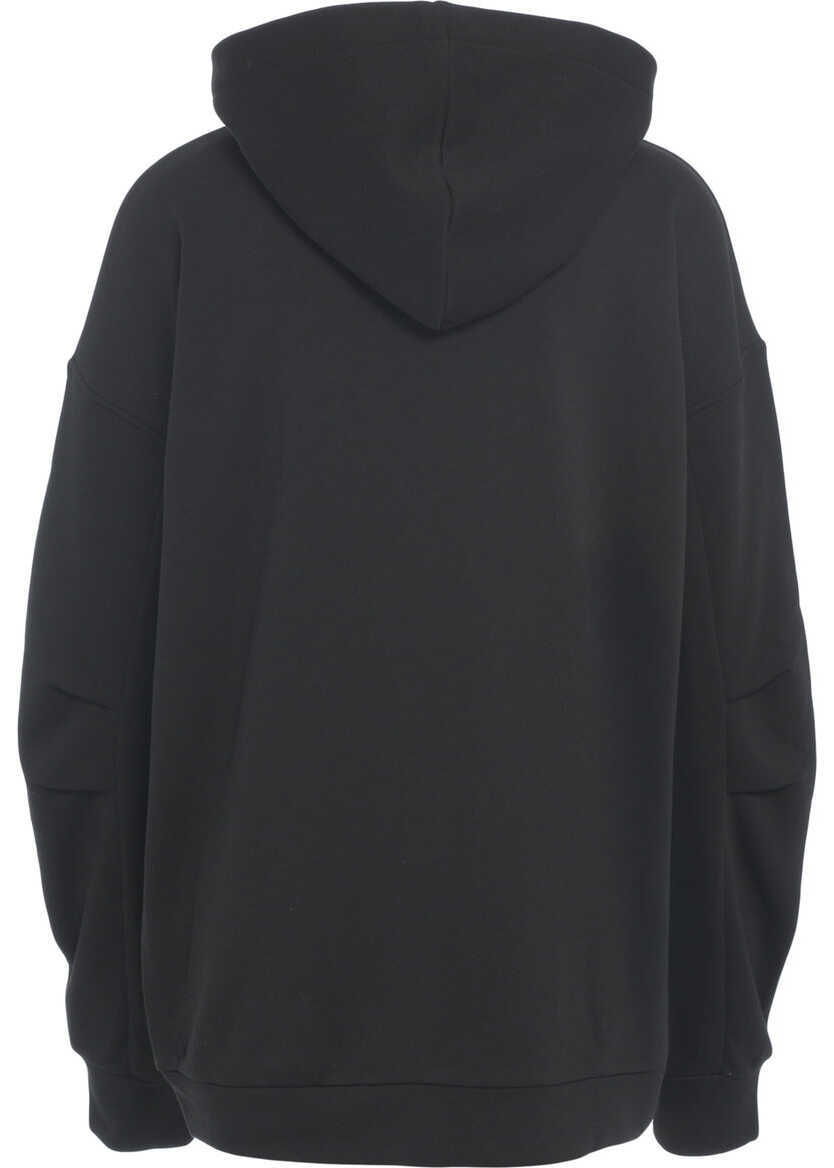 Bluze de trening Liu Jo Hoodie with rhinestones Black Femei (BM 19029919) 7