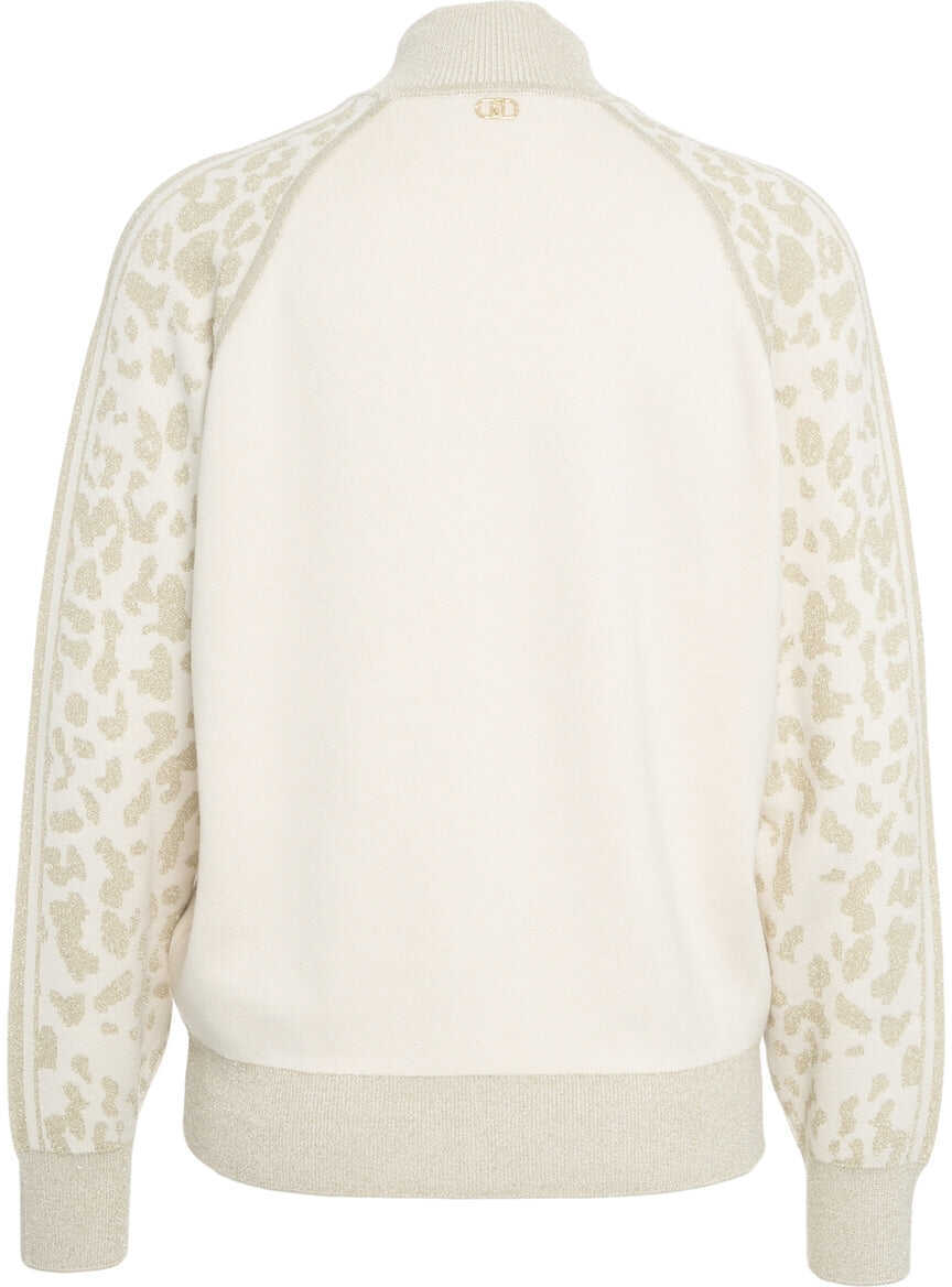 Cardigane LIU JO SPORT Sweatshirt with animal print Beige Femei (BM 19029922) 3