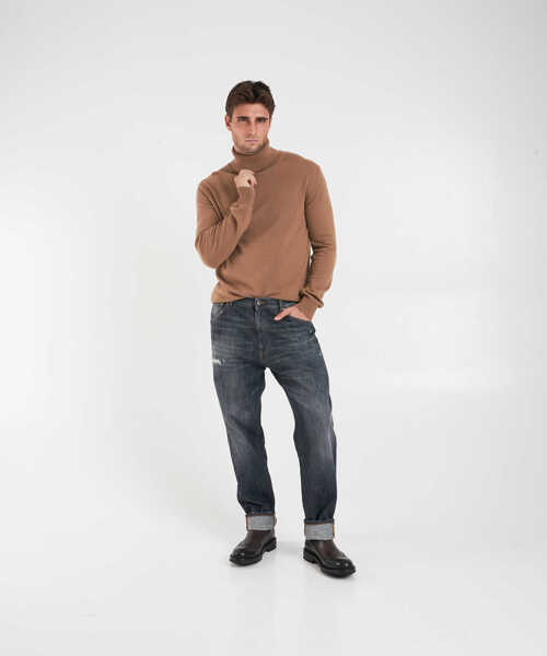 Pulovere Dondup Wool blend turtleneck sweater Brown Barbati (BM 19029925) 3