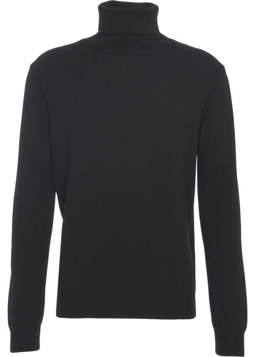 Pulovere Dondup Wool blend turtleneck sweater Black Barbati (BM 19029925) 2