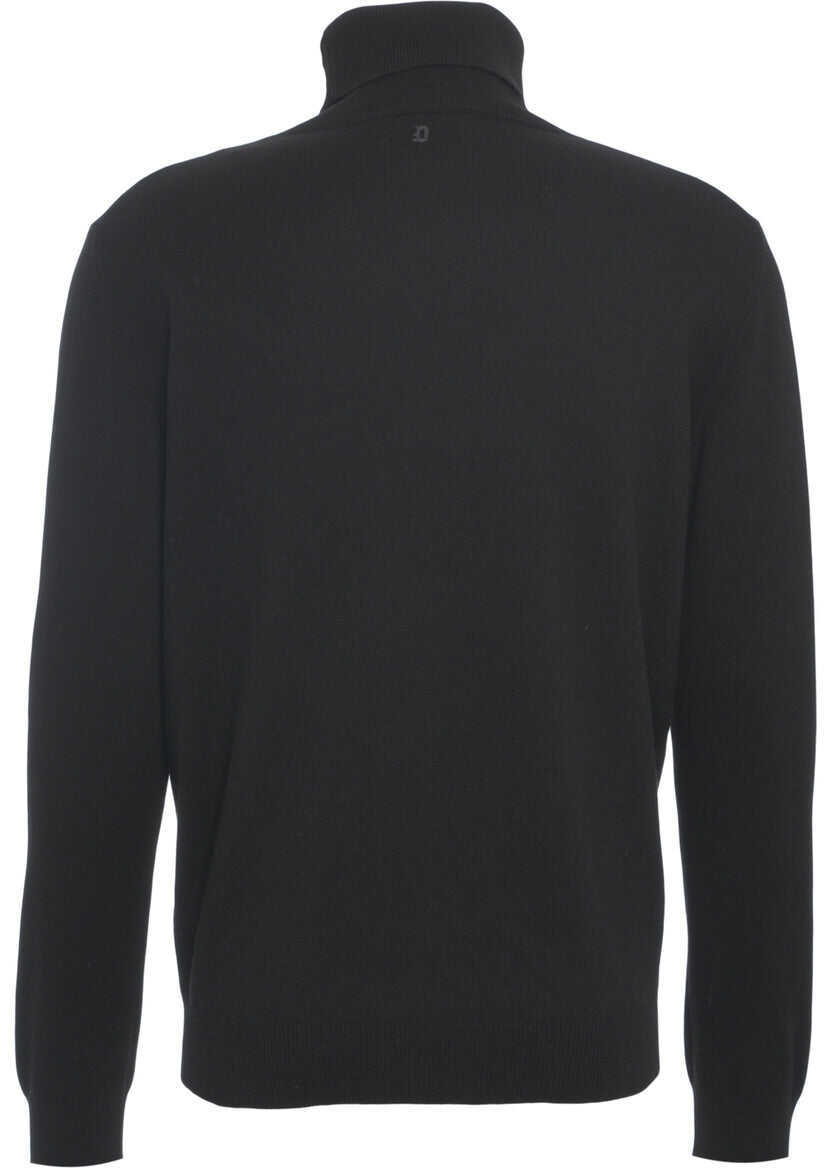 Pulovere Dondup Wool blend turtleneck sweater Black Barbati (BM 19029925) 3