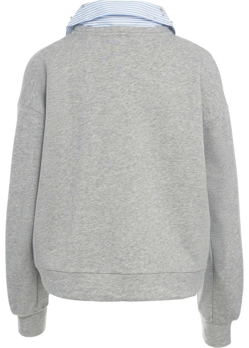 Cardigane Liu Jo Sweatshirt with shirt collar Grey Femei (BM 19029931) 3