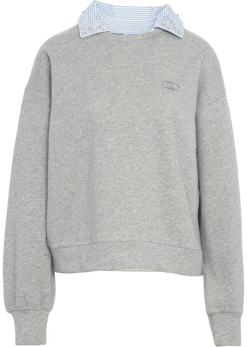 Cardigane Liu Jo Sweatshirt with shirt collar Grey Femei (BM 19029931) 6
