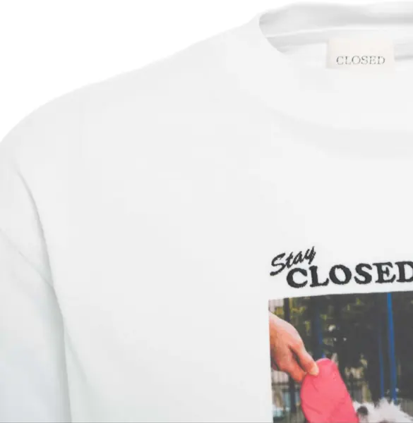 Tricouri CLOSED T-shirt with print White Barbati (BM 19029943) 5