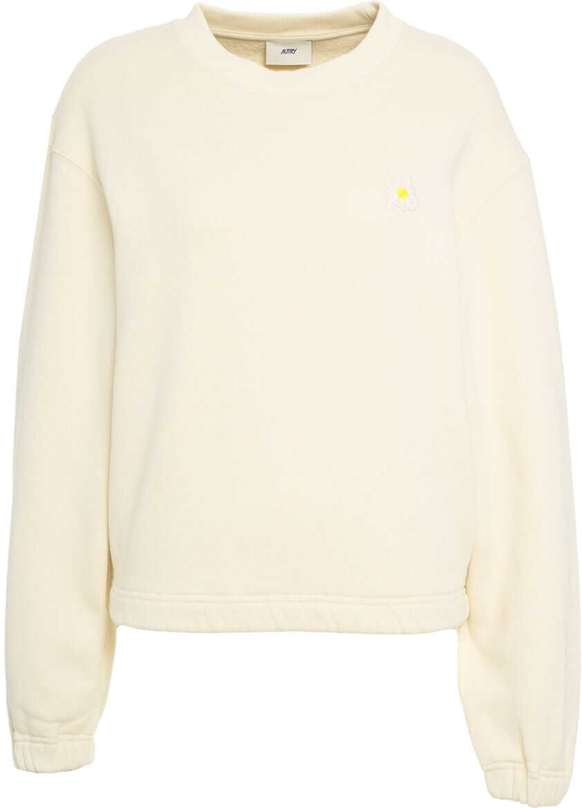 Cardigane AUTRY Sweatshirt with logo embroidery Yellow Femei (BM 19029958) 2