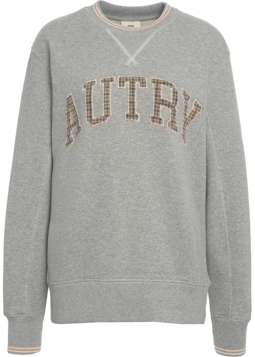Cardigane AUTRY Sweatshirt with logo embroidery Grey Femei (BM 19029982) 2