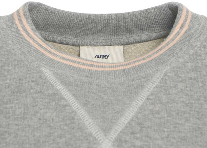 Cardigane AUTRY Sweatshirt with logo embroidery Grey Femei (BM 19029982) 4