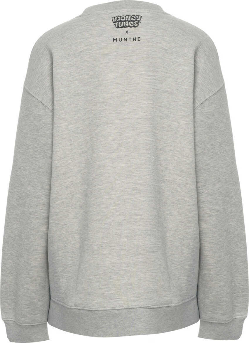 Cardigane Munthe Sweatshirt with print Lami Grey Femei (BM 19029988) 5