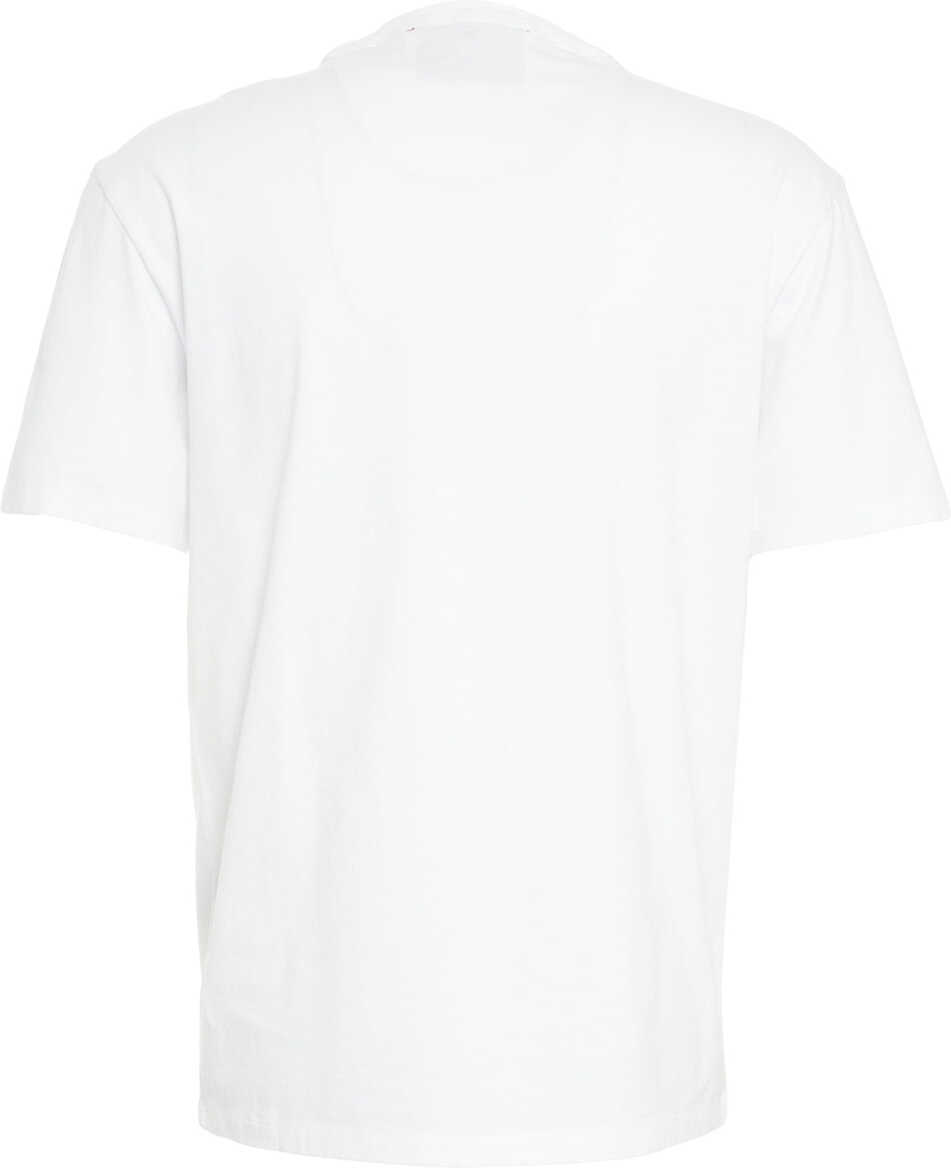 Tricouri AMARANTO Cotton t-shirt White Barbati (BM 19030003) 3