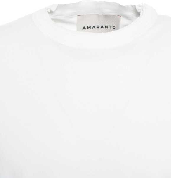 Tricouri AMARANTO Cotton t-shirt White Barbati (BM 19030003) 4