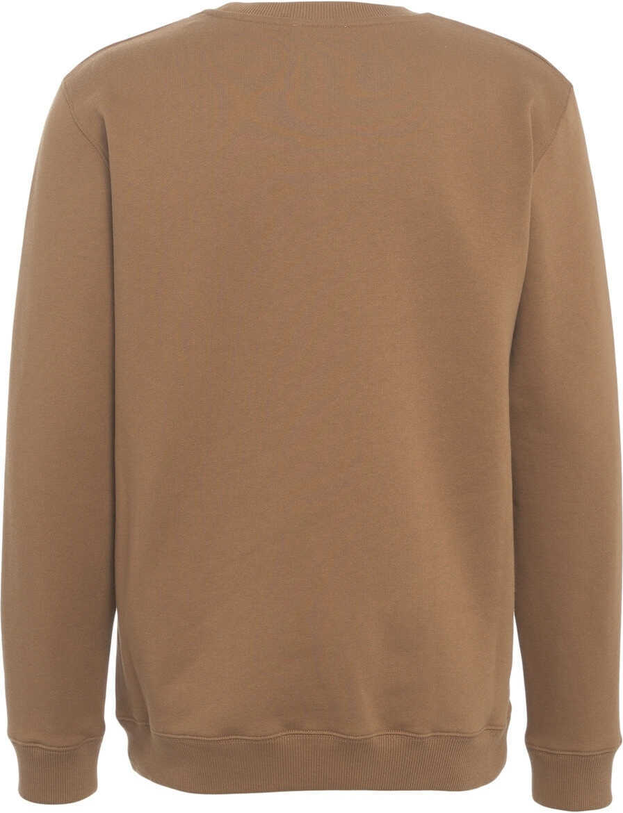 Pulovere casual Dondup Sweatshirt with logo Brown Barbati (BM 19030009) 3