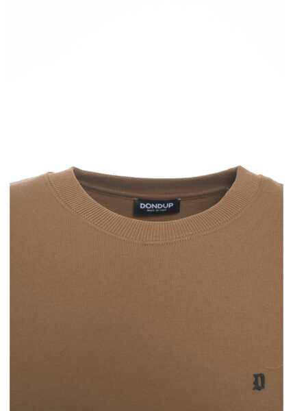 Pulovere casual Dondup Sweatshirt with logo Brown Barbati (BM 19030009) 4