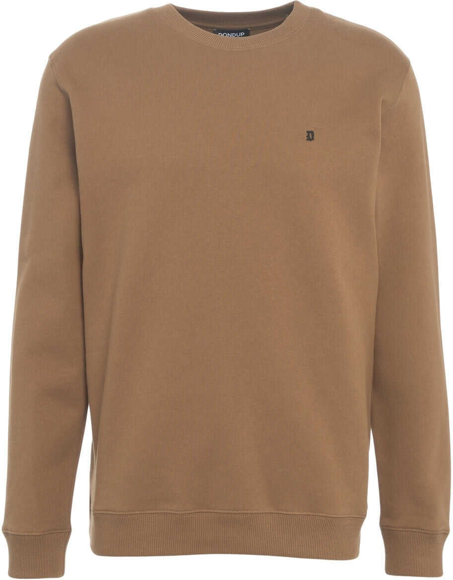 Pulovere casual Dondup Sweatshirt with logo Brown Barbati (BM 19030009) 6