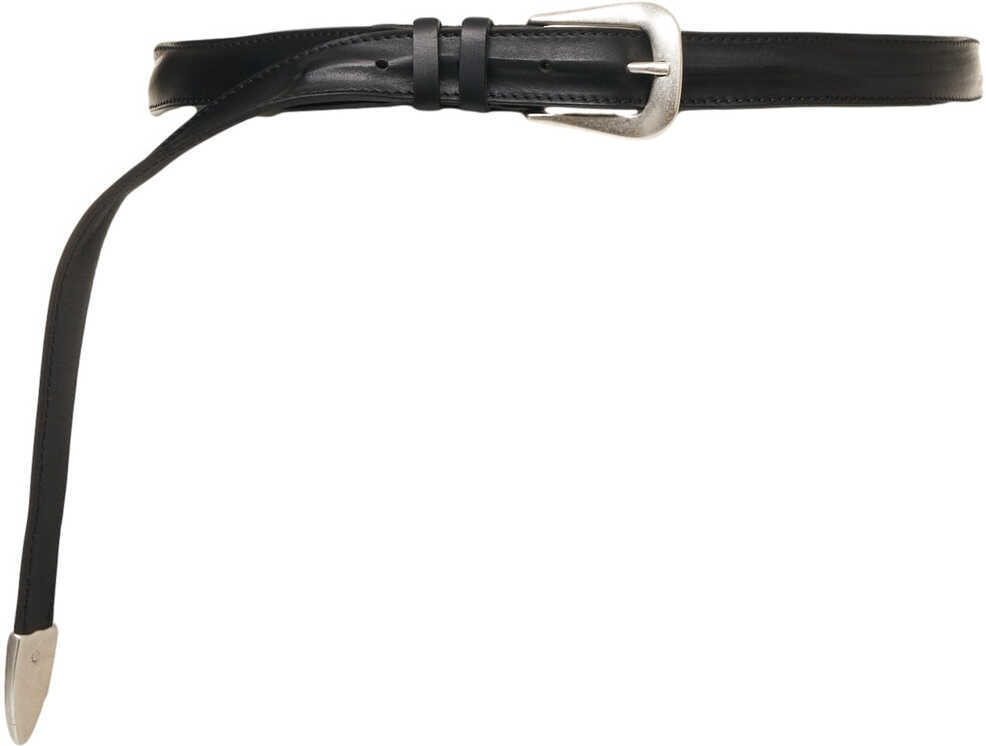 Curele Orciani Smooth leather belt BUS Black Barbati (BM 19030015) 2