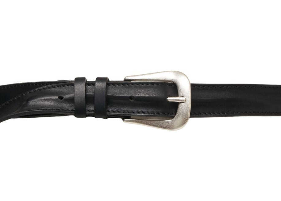 Curele Orciani Smooth leather belt BUS Black Barbati (BM 19030015) 3