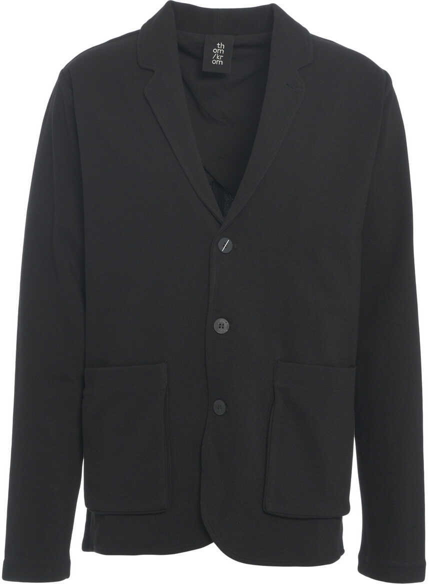 Sacouri Thom / Krom Knit single-breasted blazer Black Barbati (BM 19030030) 2