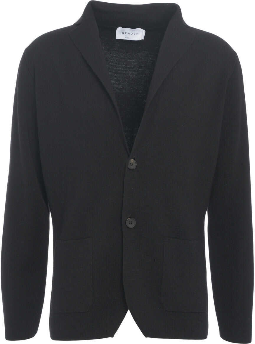 Cardigane Gender Virgin wool cardigan Black Barbati (BM 19030042) 2