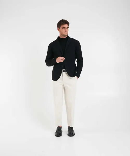 Cardigane Gender Virgin wool cardigan Black Barbati (BM 19030042) 3