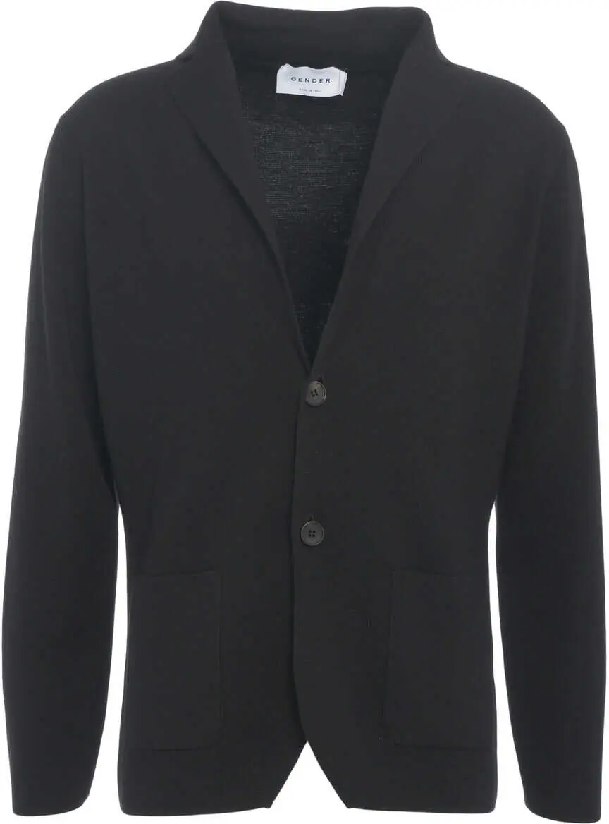 Cardigane Gender Virgin wool cardigan Black Barbati (BM 19030042) 7