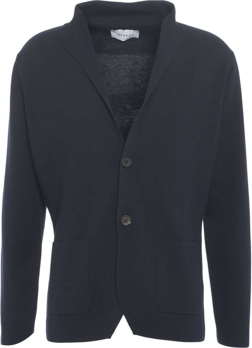 Cardigane Gender Virgin wool cardigan Blue Barbati (BM 19030042) 2