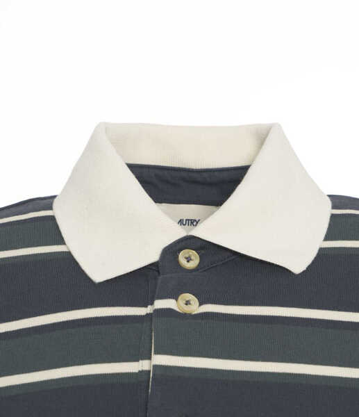 Tricouri Polo AUTRY Polo shirt with stripes Green Barbati (BM 19030048) 4
