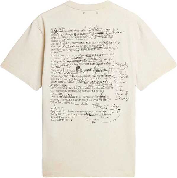 Tricouri Golden Goose T-shirt with print White Barbati (BM 19030063) 2