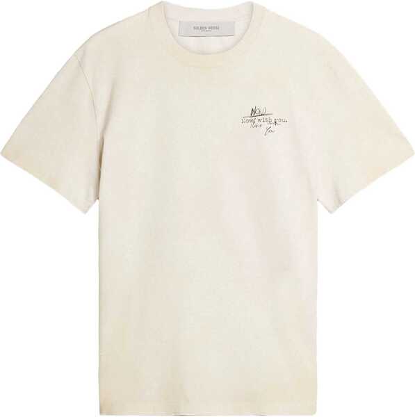 Tricouri Golden Goose T-shirt with print White Barbati (BM 19030063) 1
