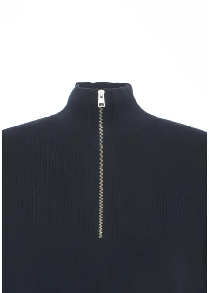 Pulovere CLOSED Knit sweater with zip Blue Barbati (BM 19030066) 4