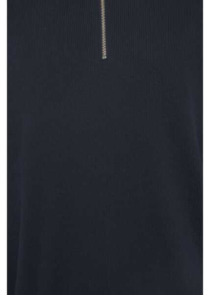 Pulovere CLOSED Knit sweater with zip Blue Barbati (BM 19030066) 5