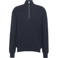 Pulovere Knit sweater with zip Barbati