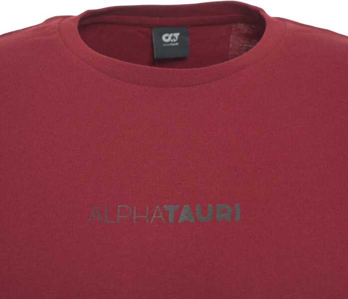 Tricouri AlphaTauri T-shirt with logo lettering Red Barbati (BM 19030072) 4