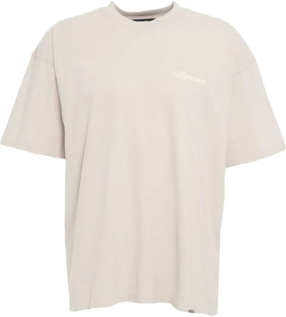 Tricouri REPRESENT T-shirt with logo embroidery Grey Barbati (BM 19030084) 2