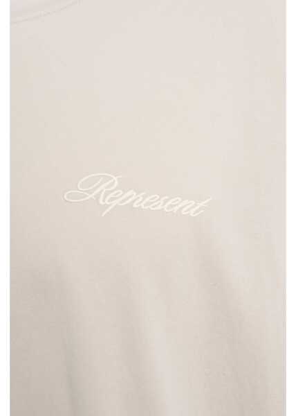 Tricouri REPRESENT T-shirt with logo embroidery Grey Barbati (BM 19030084) 5