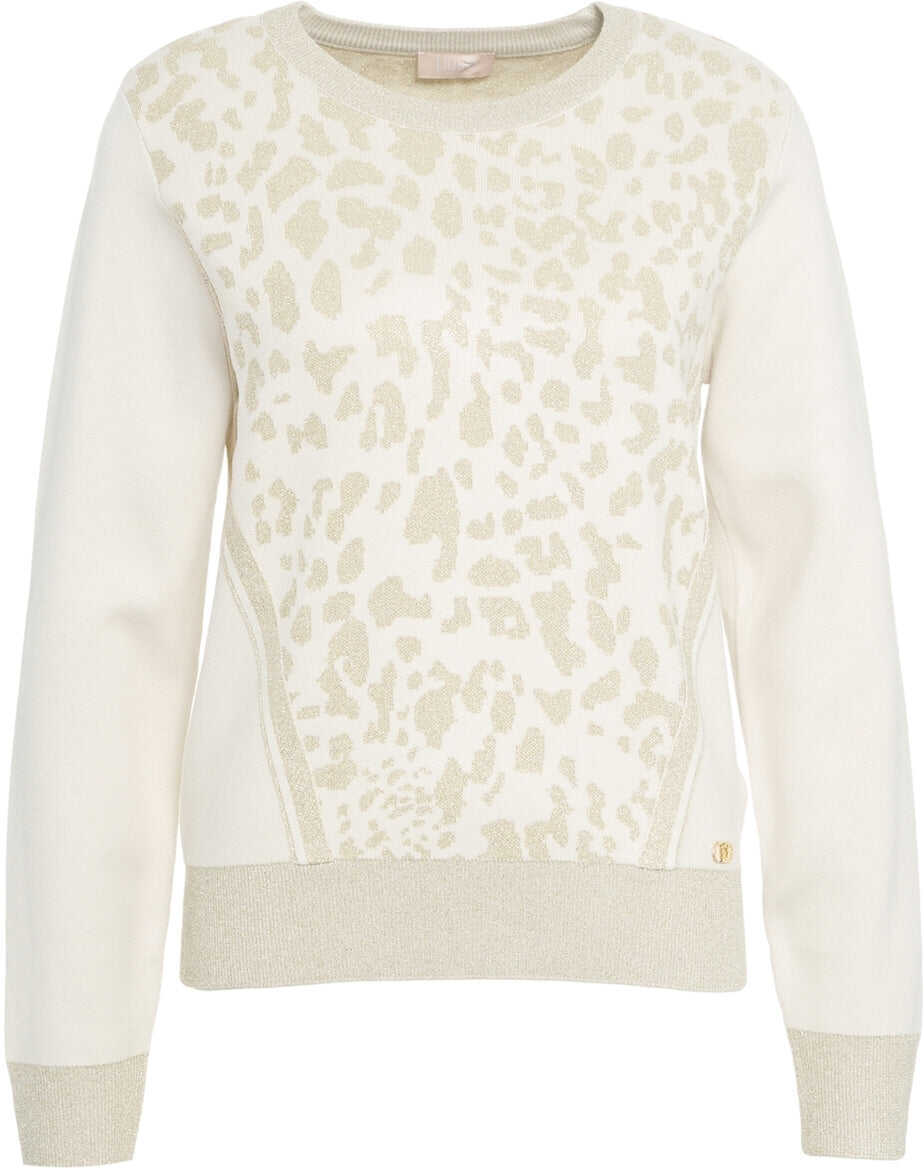 Cardigane LIU JO SPORT Sweatshirt with animal print Beige Femei (BM 19030087) 2
