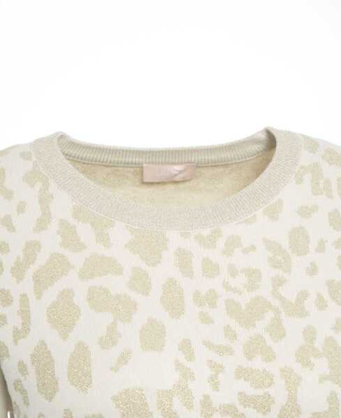Cardigane LIU JO SPORT Sweatshirt with animal print Beige Femei (BM 19030087) 4