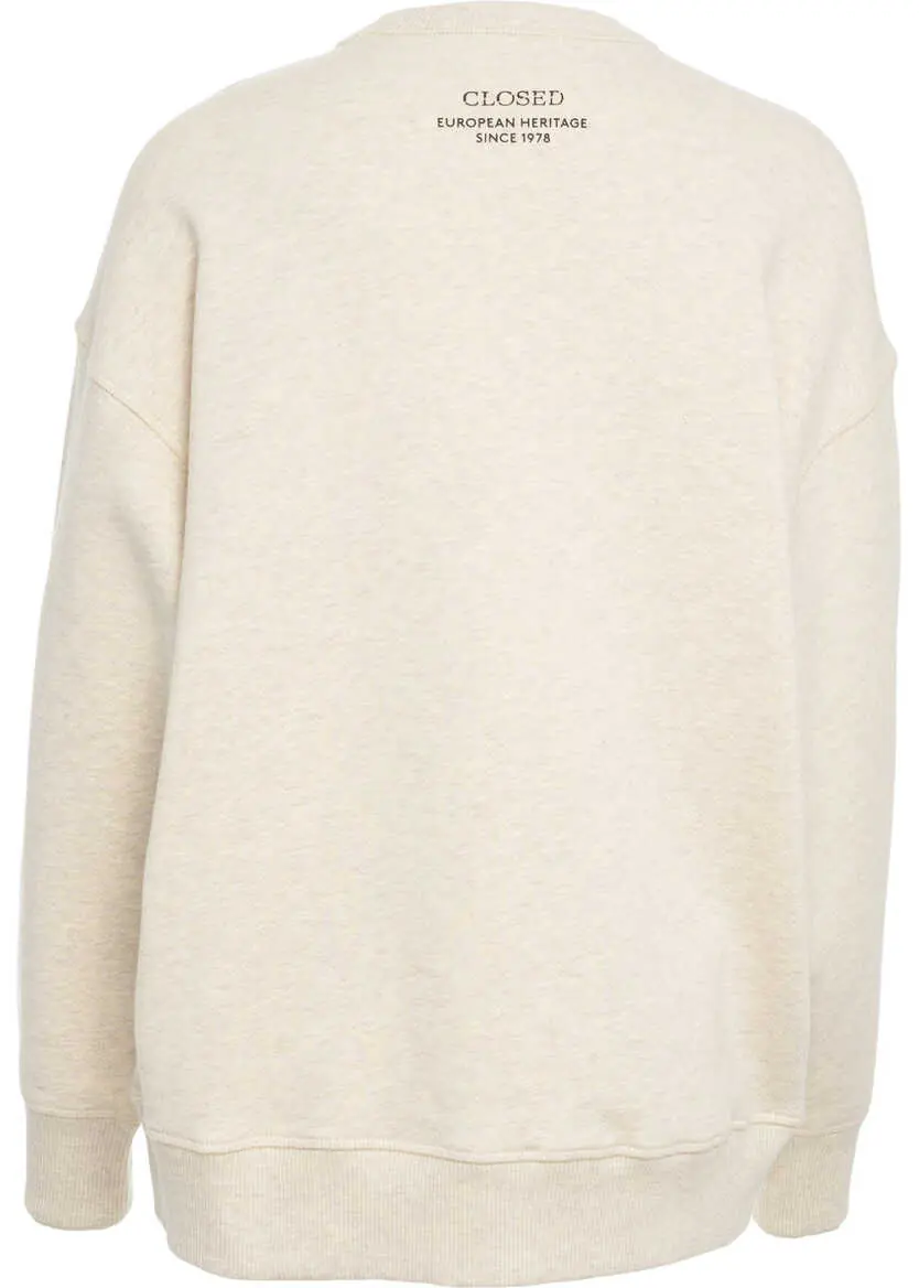 Cardigane CLOSED Sweatshirt with crew neck Beige Femei (BM 19030096) 3
